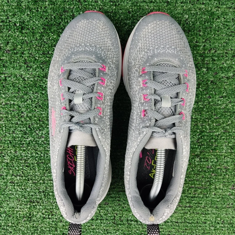 Skechers Sneakers‎ Womens 7 Gray Ultra Groove 149019 Air Cooled Memory Foam Mesh